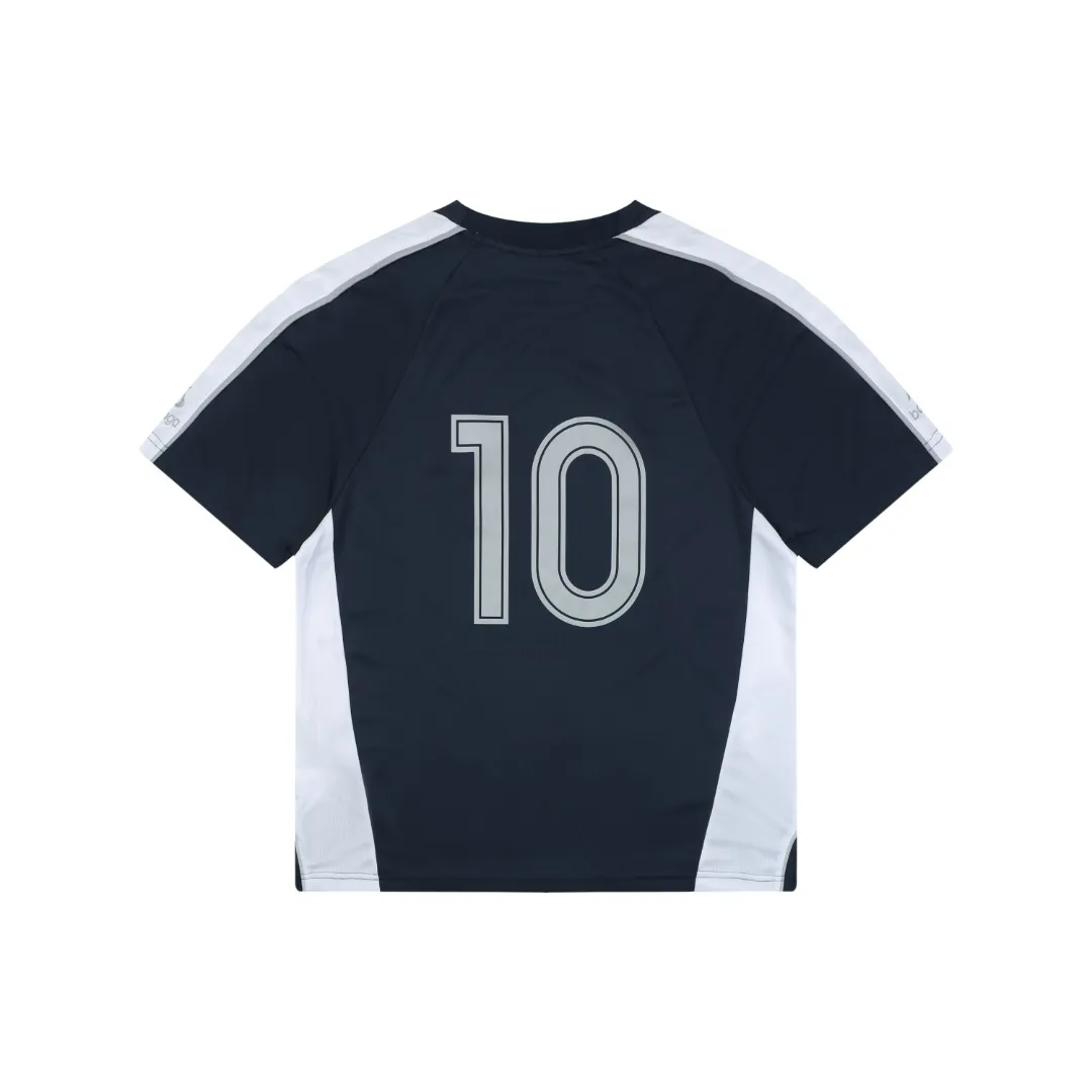 Back BLCG Wheat Spike B Letter Football T-Shirt - Back