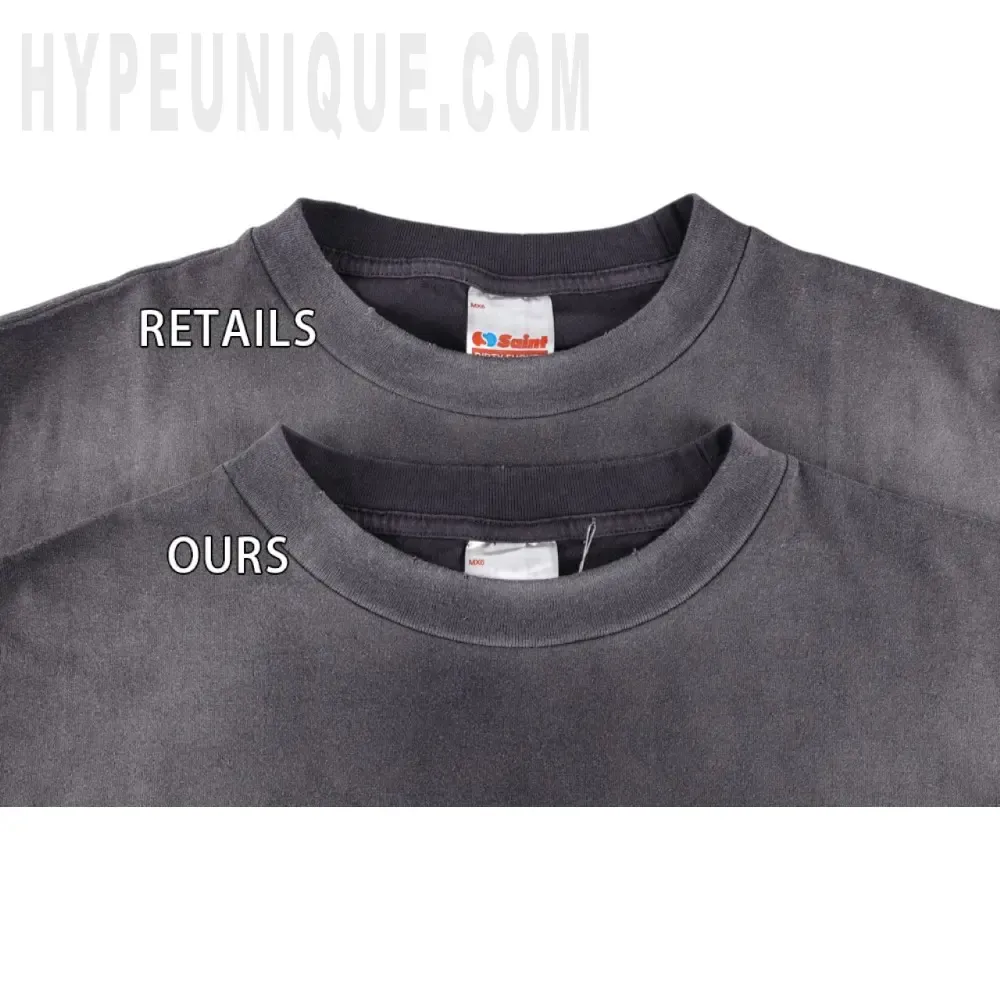 Collar comparison detail image of the garment