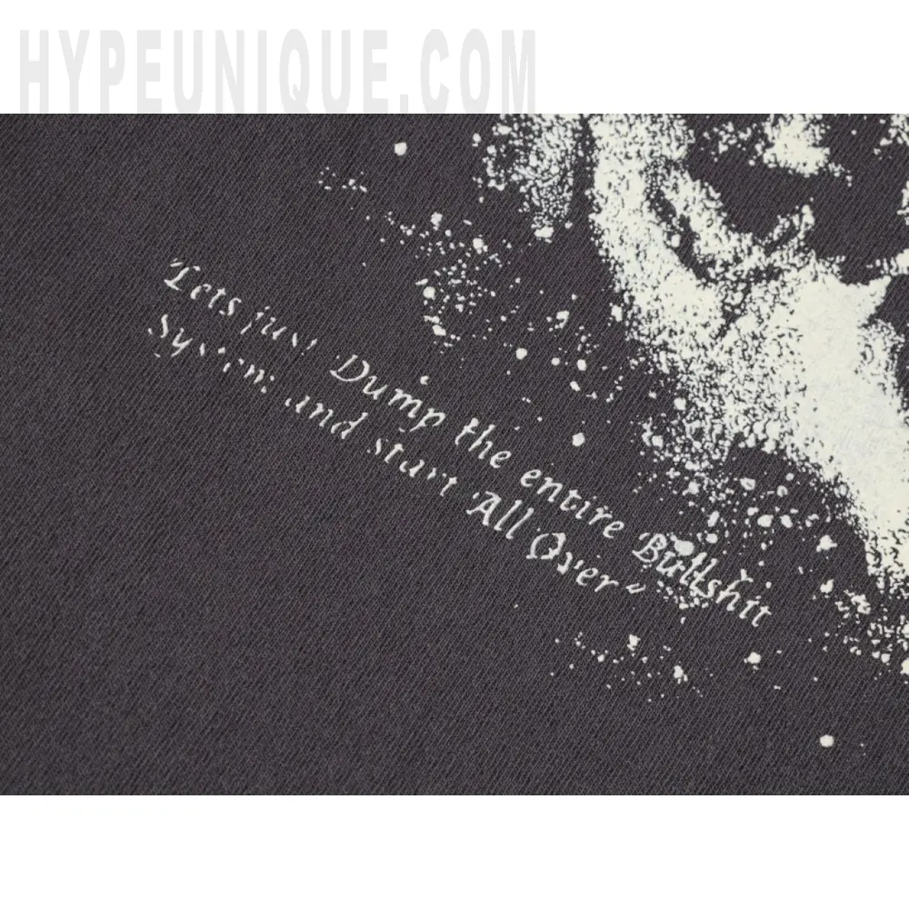 Printed graphic on the front of the garment