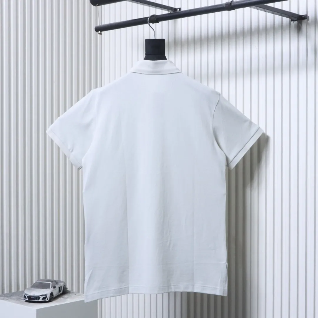 Back Embroidered Badge Piqué Polo T-Shirt