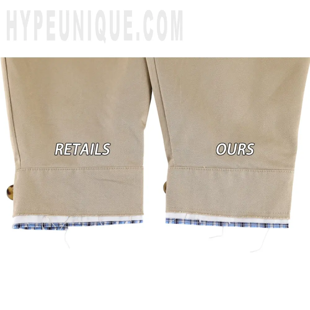 The sleeves of the clothes
