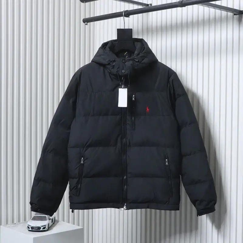 RL Logo Hooded Down Jacket