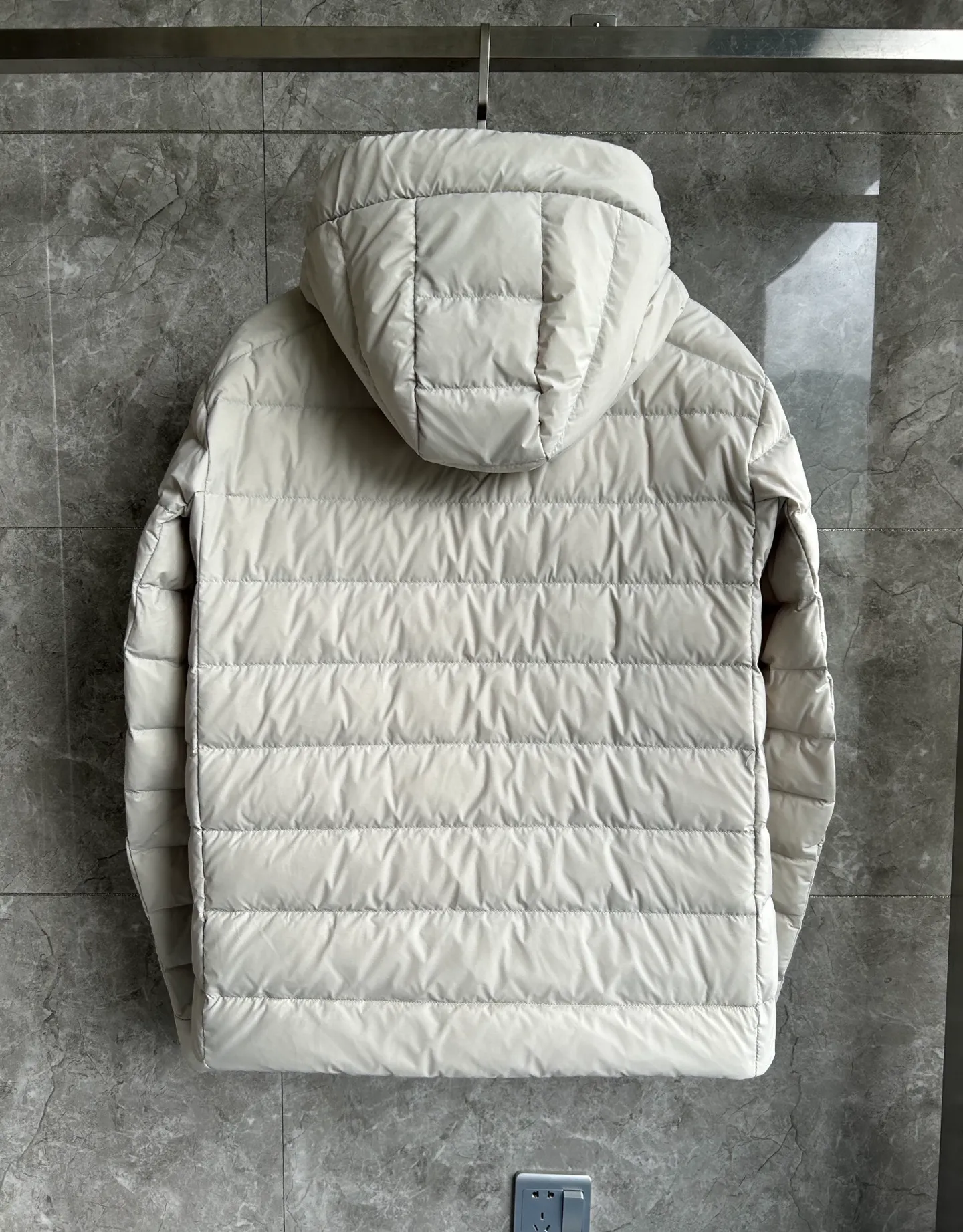 Back View CG Crofton Black Label Hooded Down Jacket