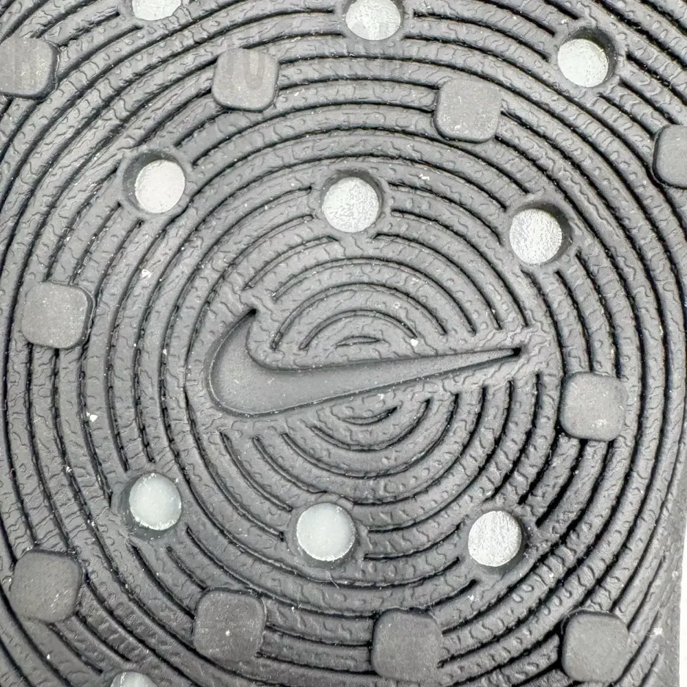 the gray outsole