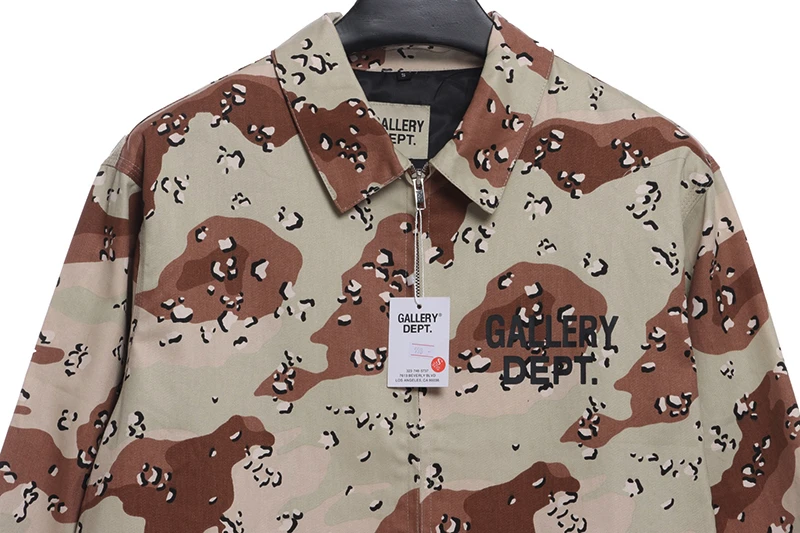 Gallery Dept Camouflage Print Zipped Jacket