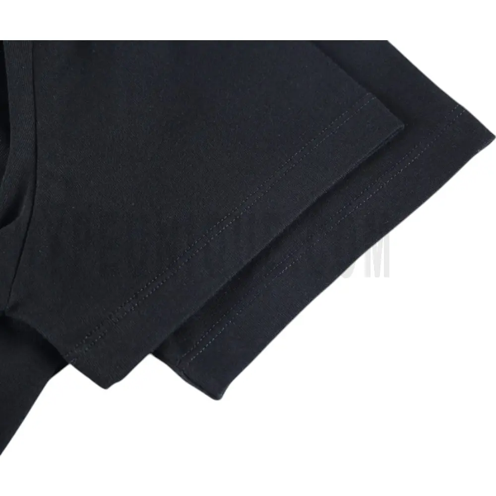 The sleeves of the black clothes
