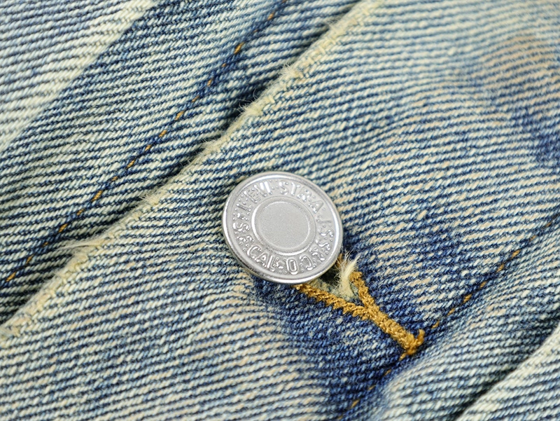 Denim Tears Distressed Graffiti Print Denim Jacket