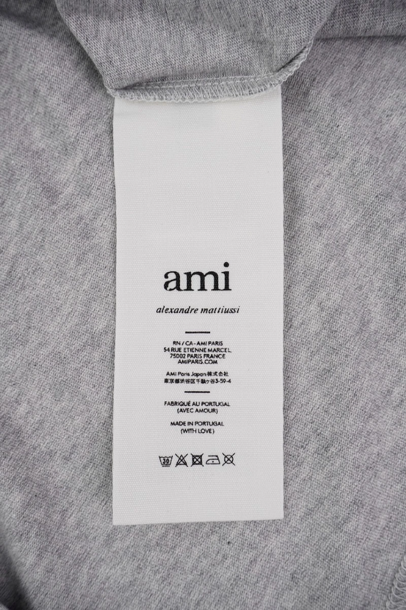 AMI Red Heart Logo Embroidered T-shirt