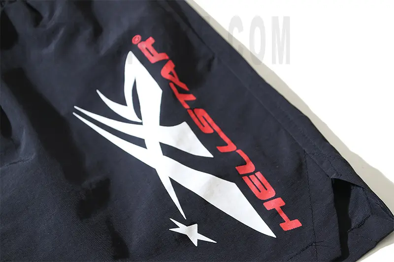 Printed graphic on the front of the shorts