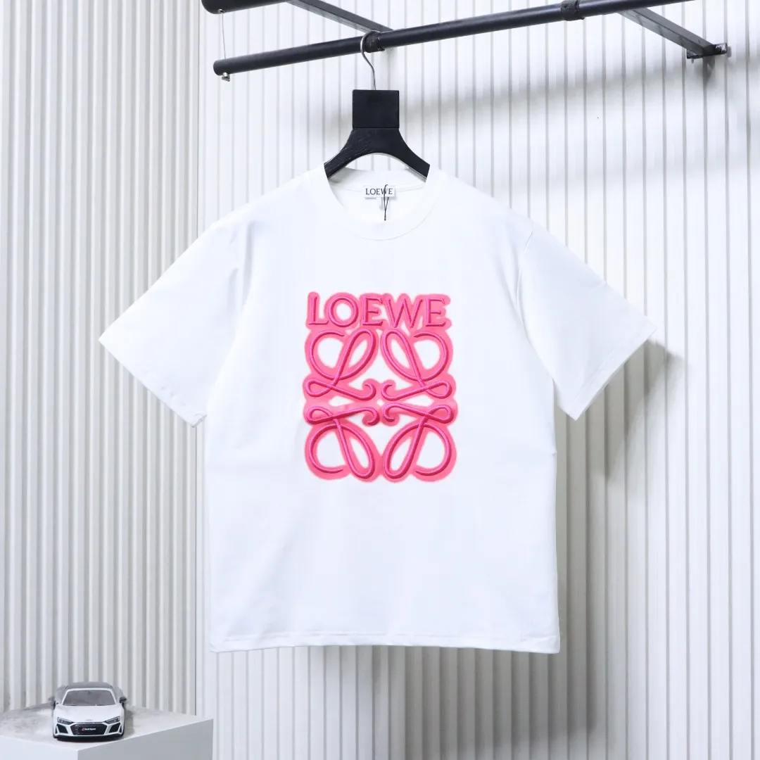 Neon Anagram Embroidered T-Shirt