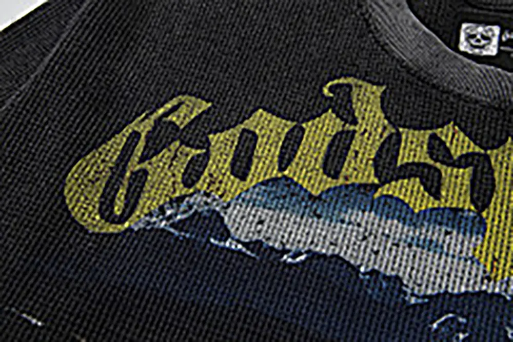 Printed graphic on the front of the clothes
