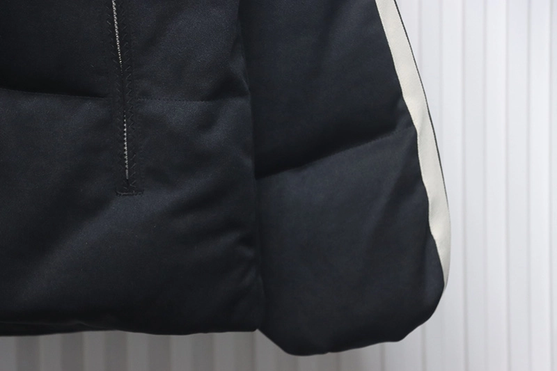 Palm Angels Logo Stripe Embroidered Logo Down Jacket