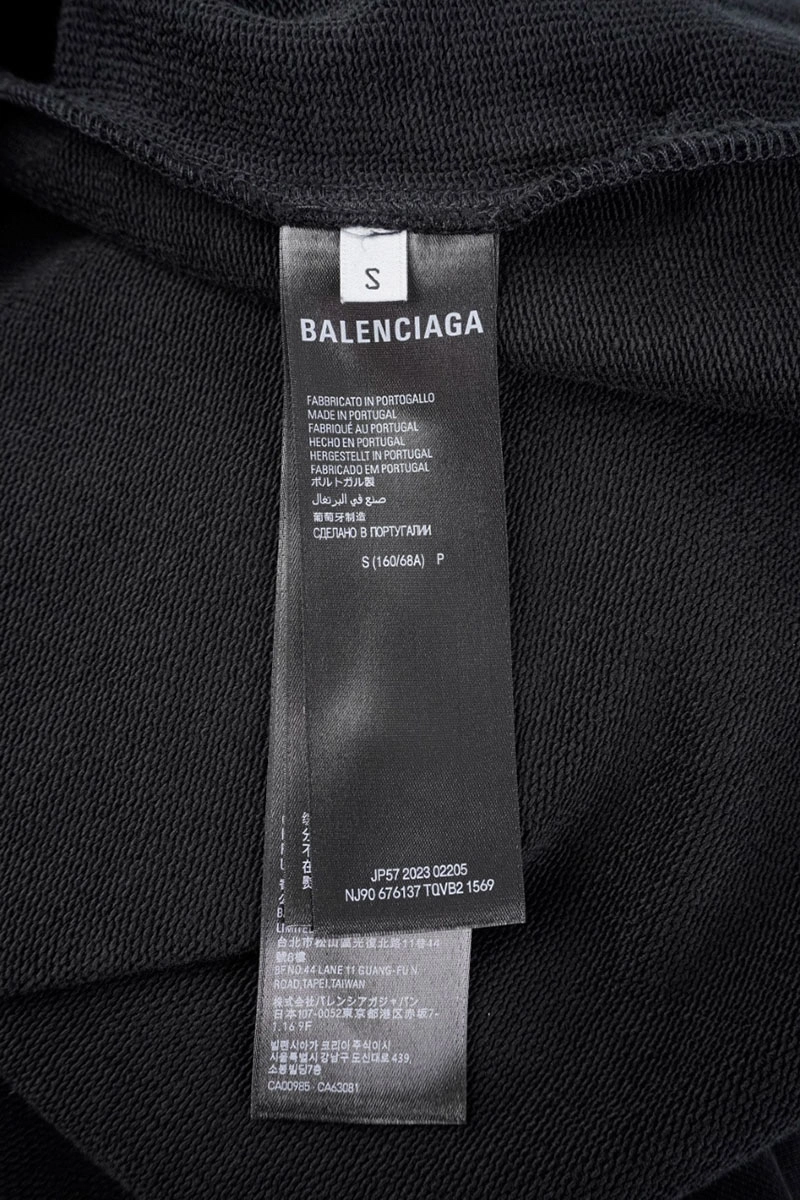 Balenciaga Embroidered Ring Logo Shorts