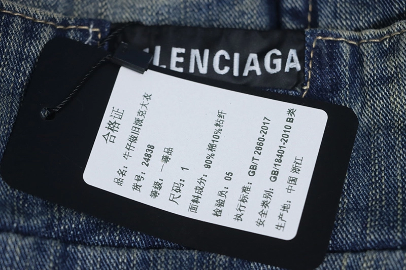 Multi-Pocket Denim Cotton Coat