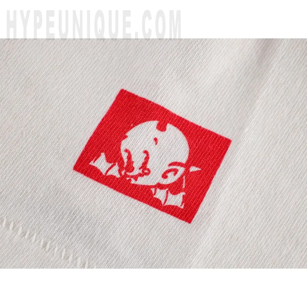 Printed graphic on the front of the garment