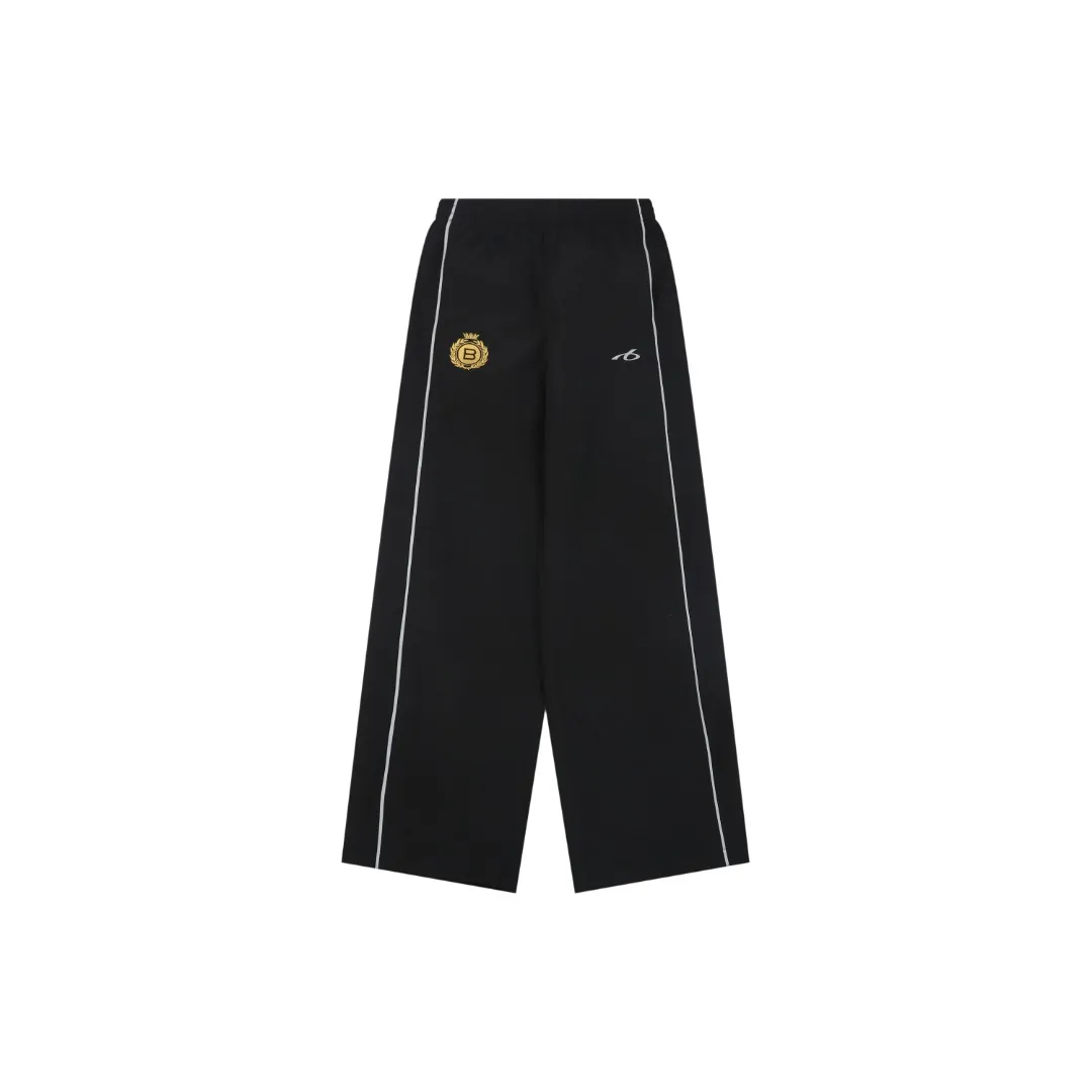 BLCG Wheat Ear B Logo Reflective Wide-Leg Track Pants