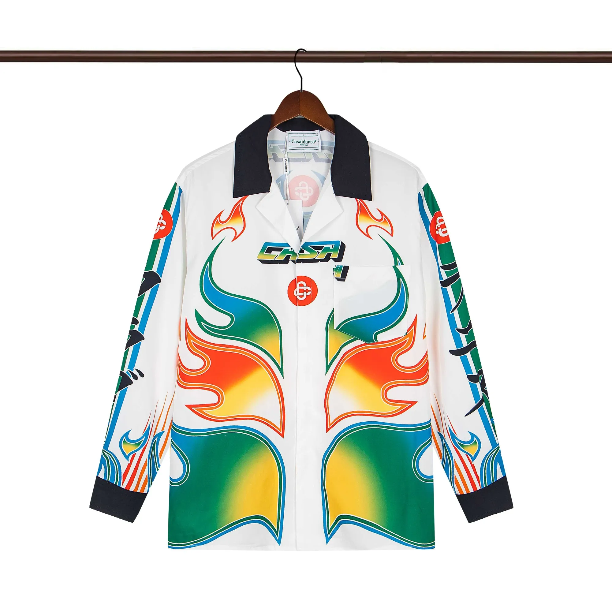 C-Blanca 'Psychedelic Rock' Long-Sleeve Silk Shirt