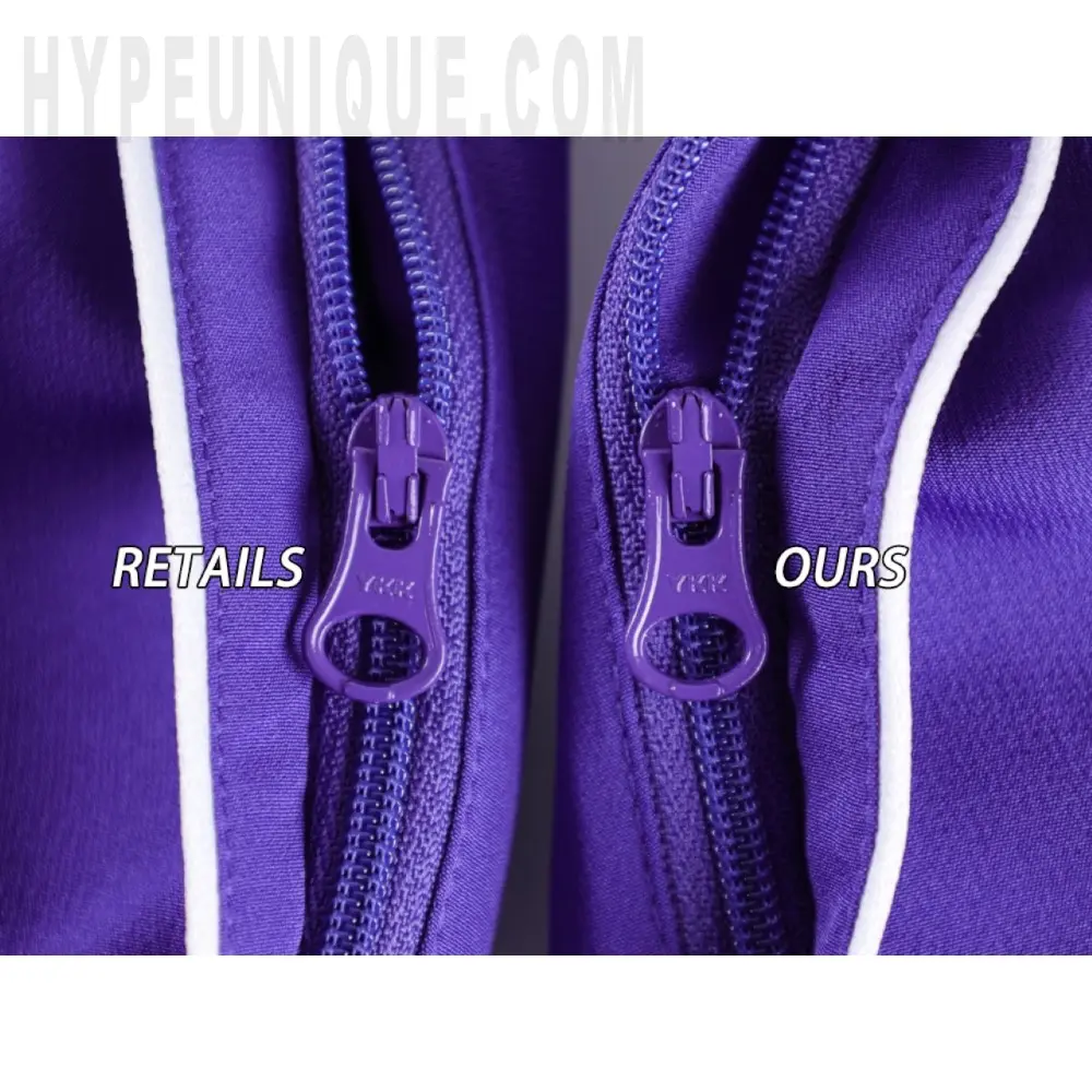 The zipper on the pants