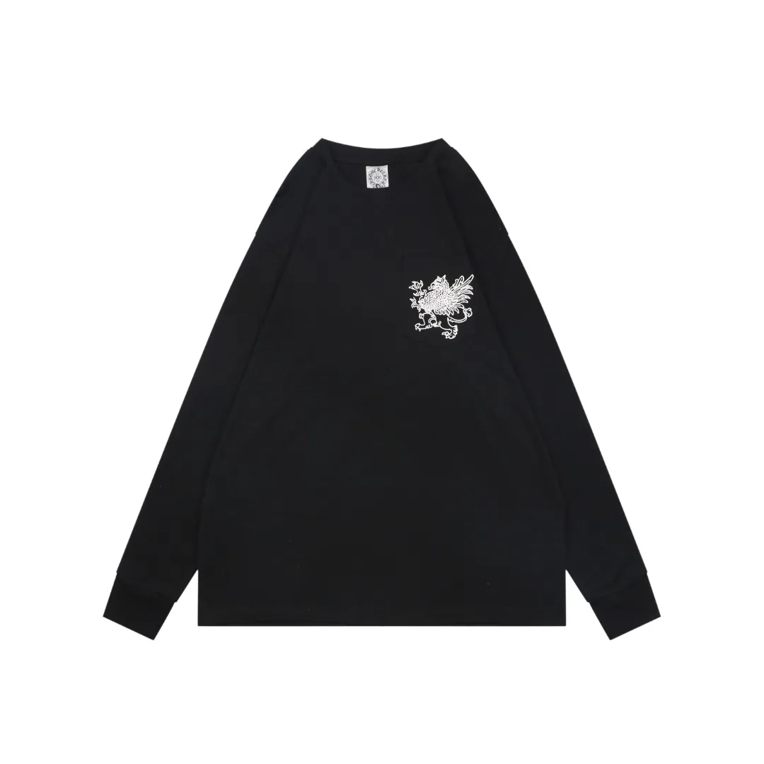 CH Griffin Sanskrit Print Long Sleeve Shirt