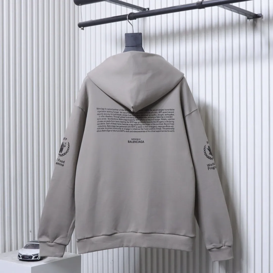 Back View BLCG Graphic Print Zip-Up Jacket