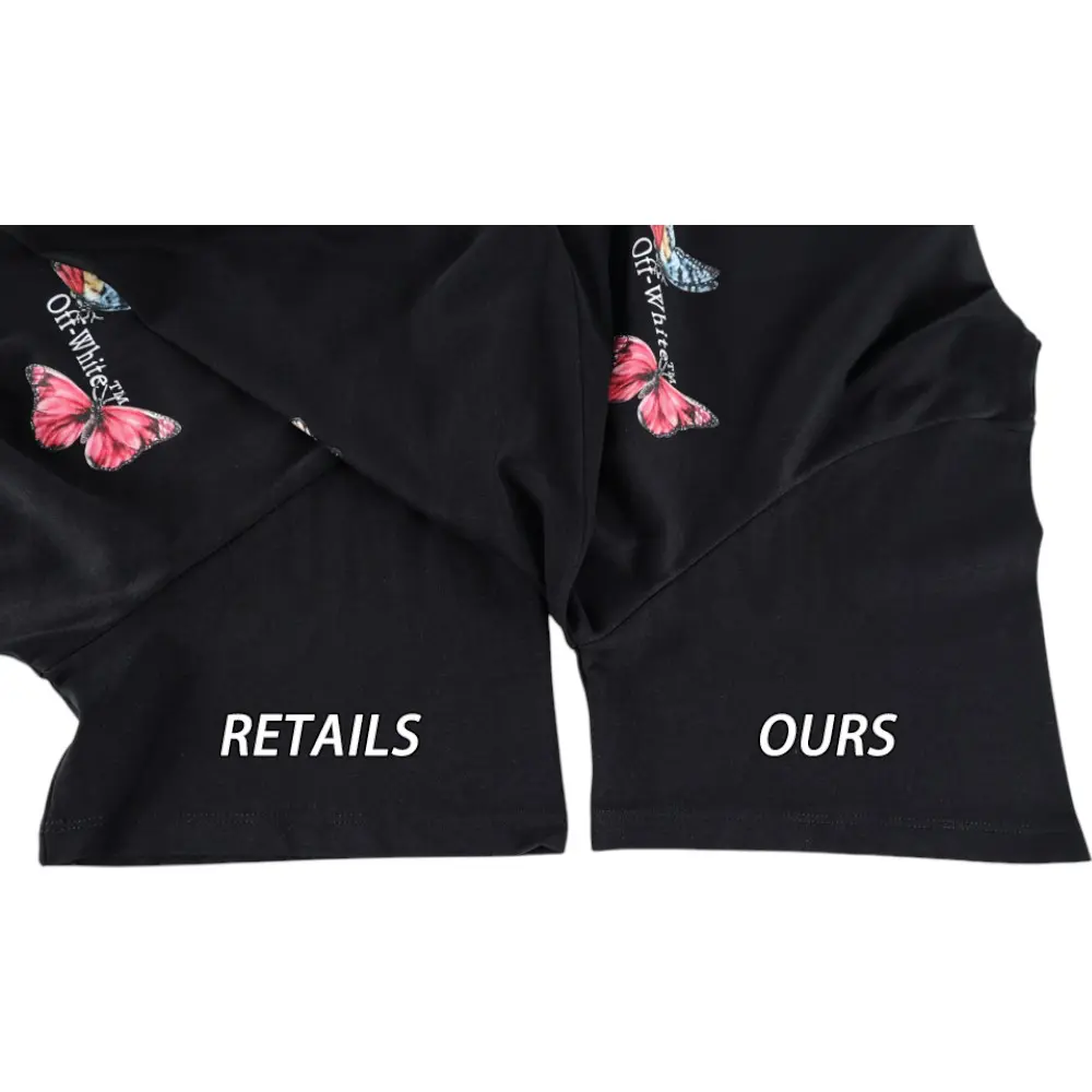 Off-White Cotton Butterfly Logo T-Shirt