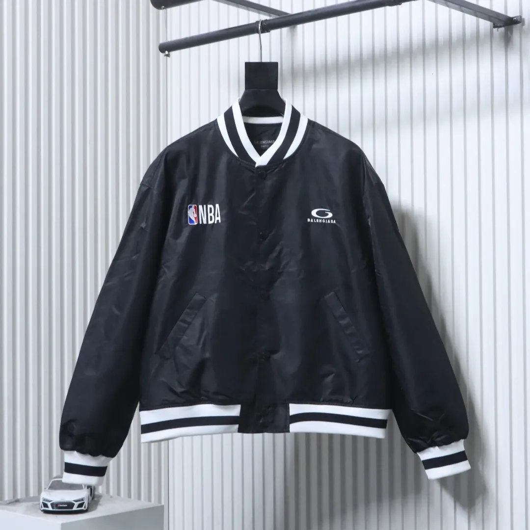 NBA Collaboration Embroidered Baseball Flight Jacket