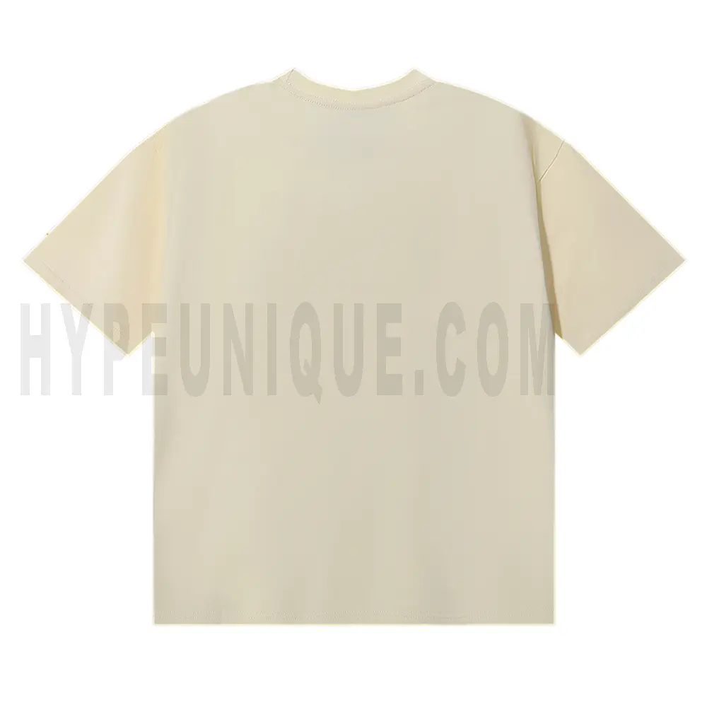 The black of the beige clothes