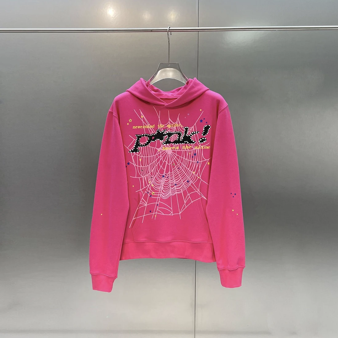 Sp5der Hoodie  PInk and Black REps