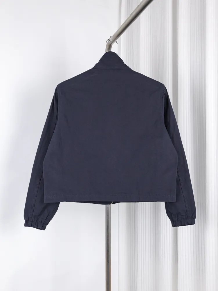RL Cropped Cotton Zip Jacket