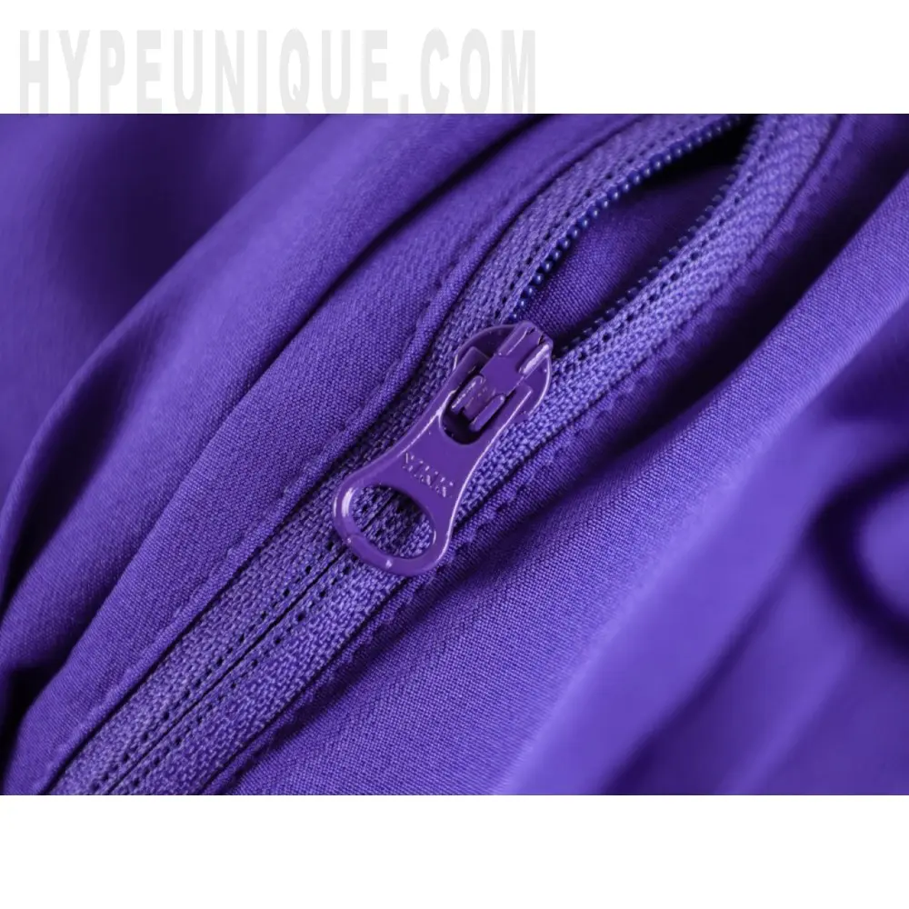 The zipper on the pants