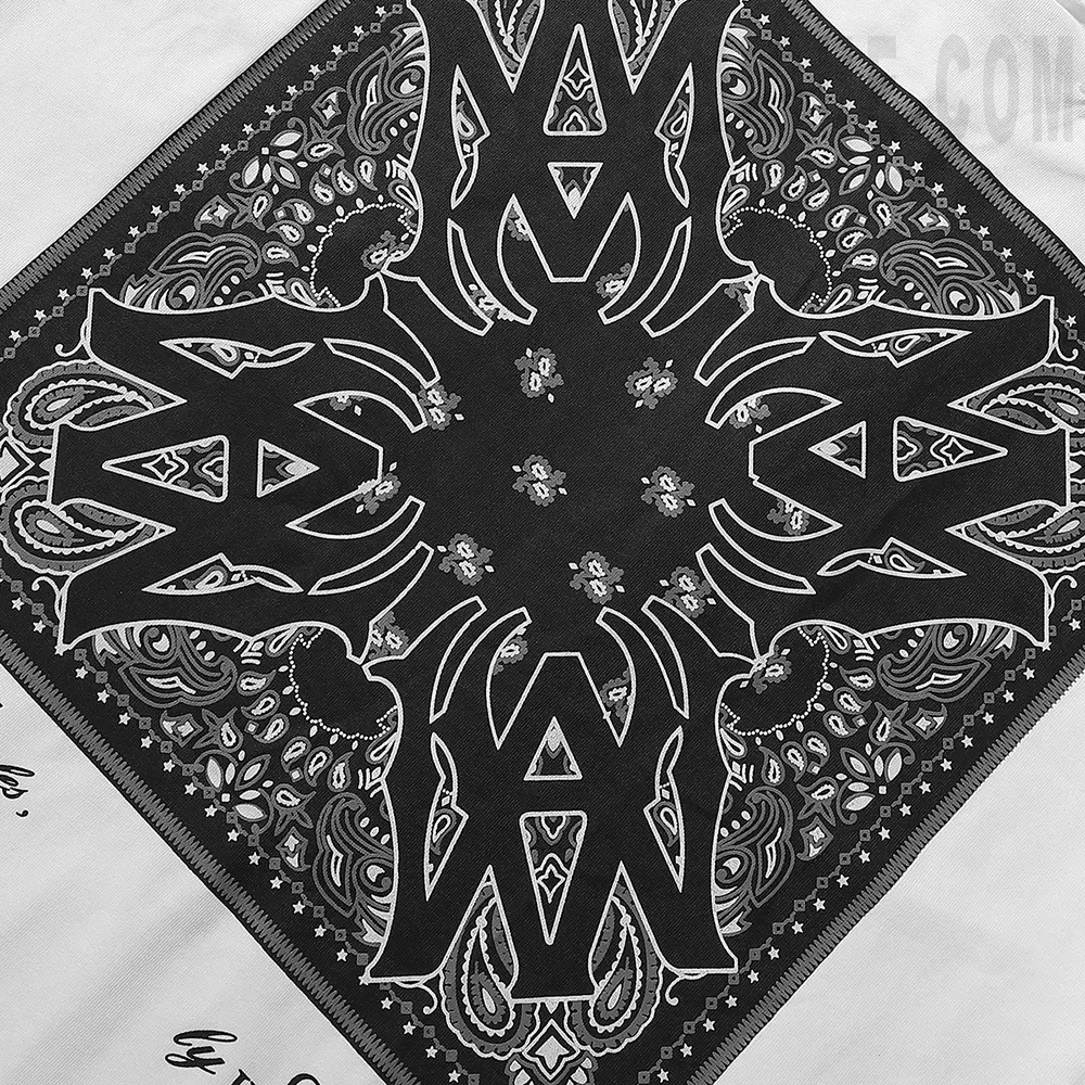 AMIRI bandana-appliqué cotton t-shirt