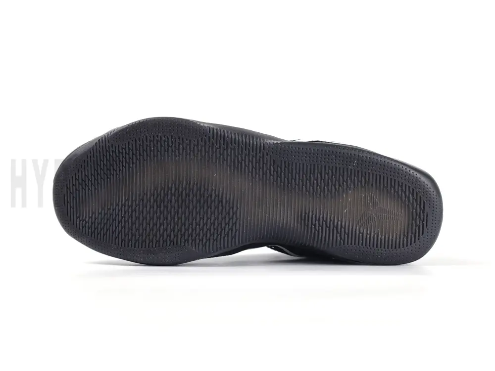 the black outsole