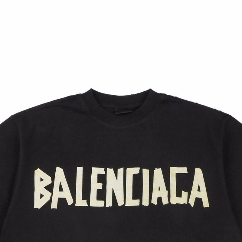 Balenciaga Yellow Tape Type T-Shirt Reps