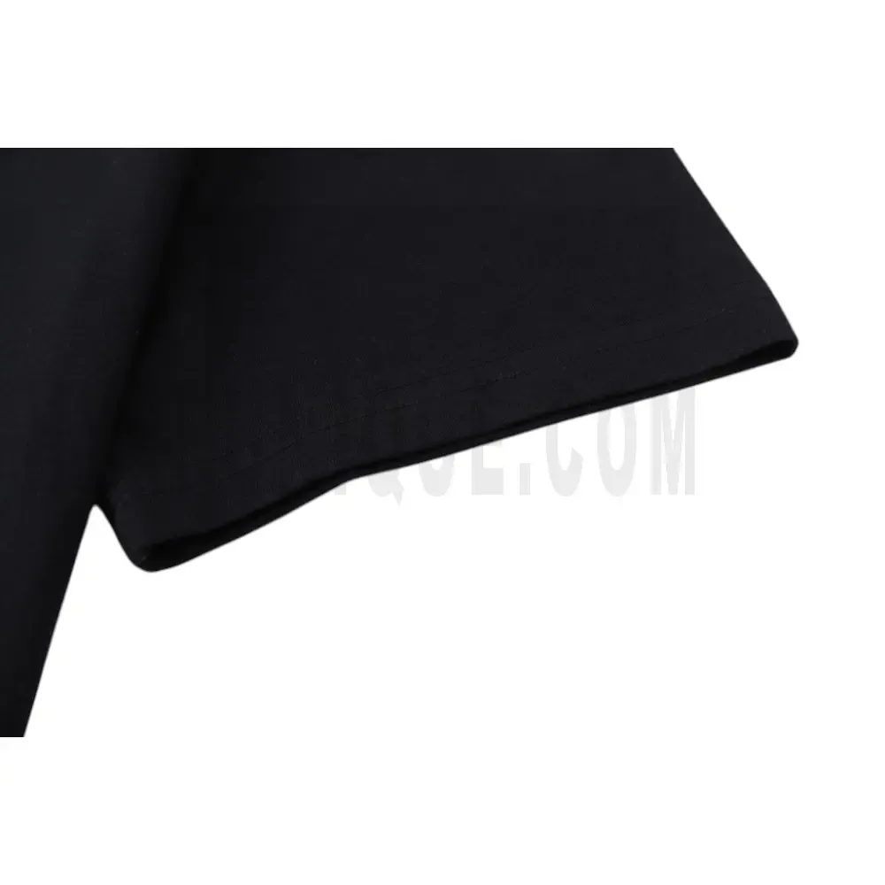 The sleeves of the black clothes