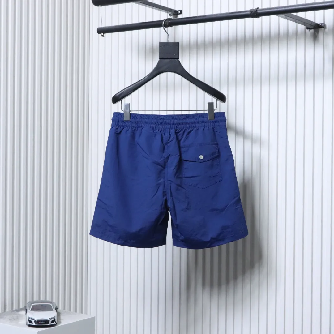 Back of RL x BEAMS Embroidered Pony Swim Shorts Color Dark Blue