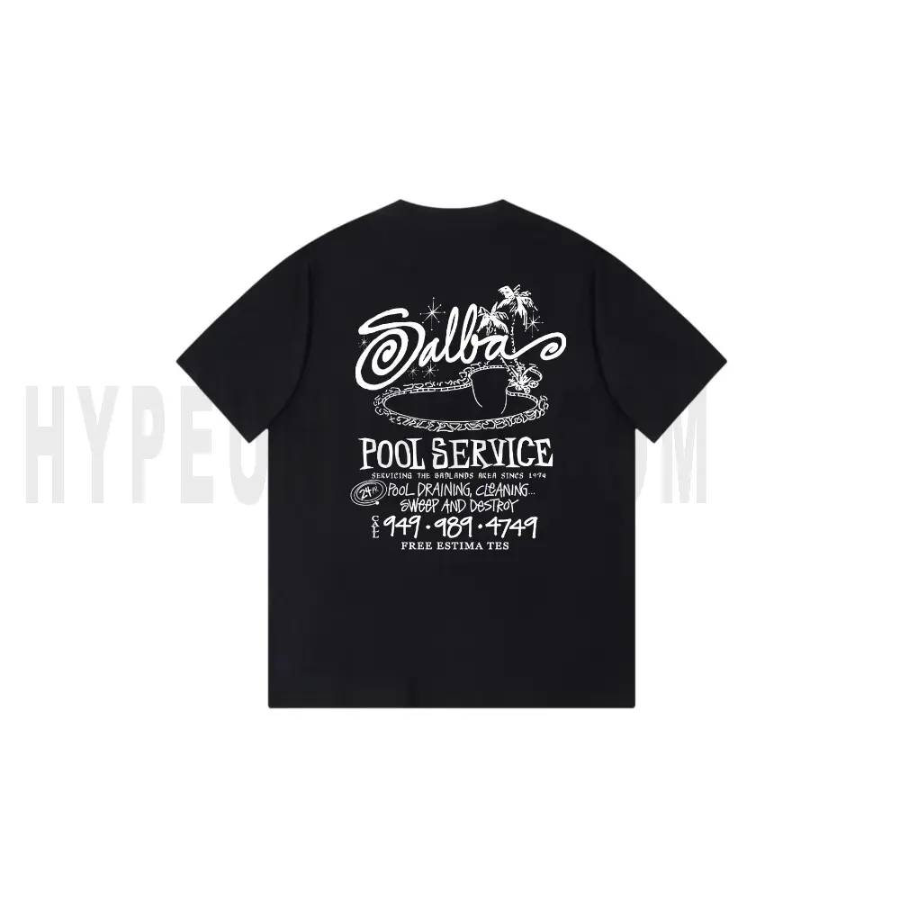 The back of the black clothes
