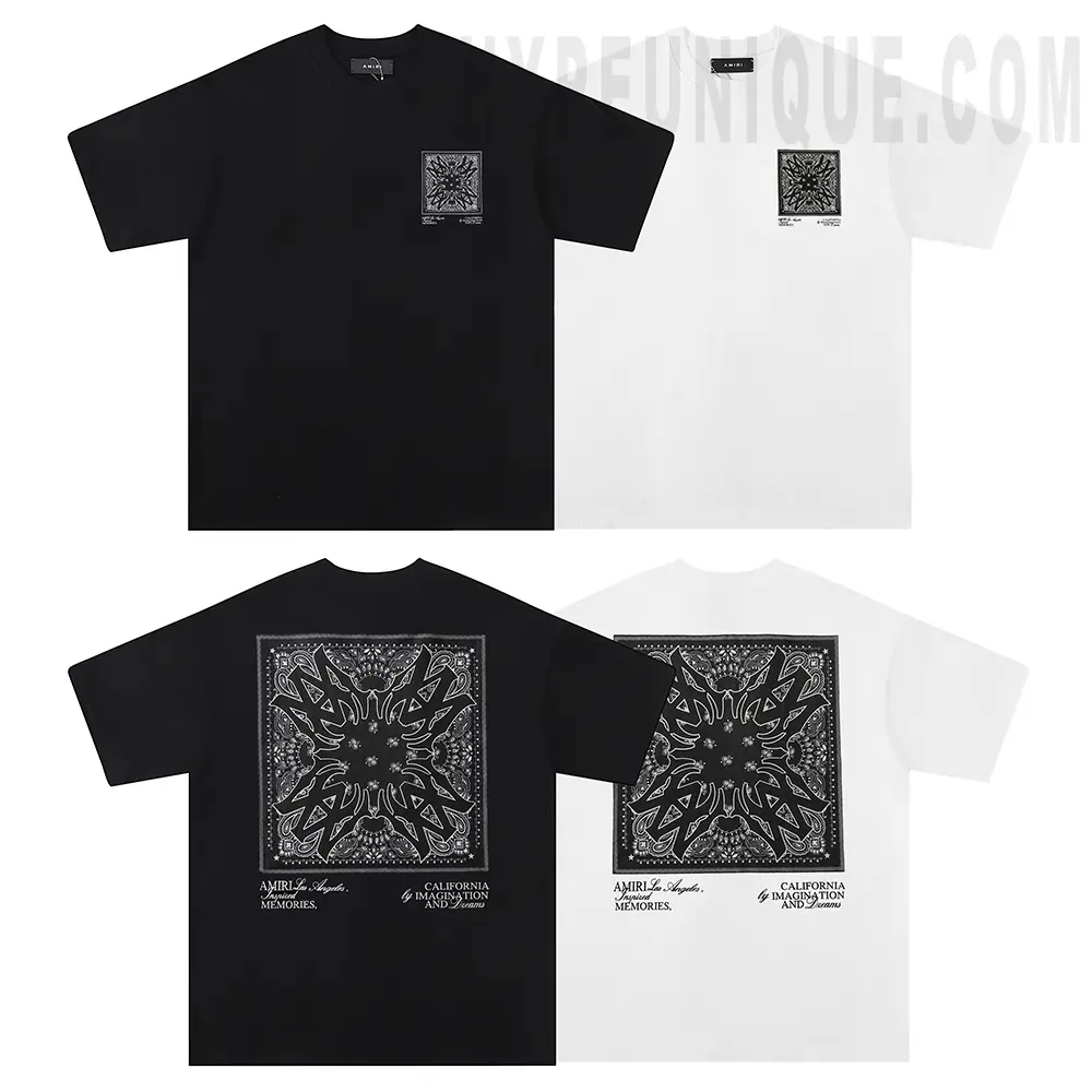 AMIRI bandana-appliqué cotton t-shirt