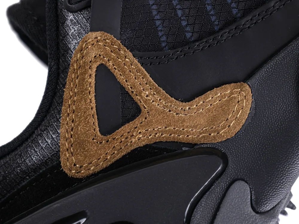 Off-White Odsy 2000 Sneakers Black Purple Suede Overlay Detail