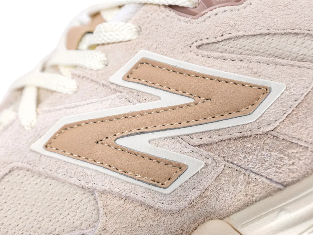 New Balance 9060 Bisque Sea Salt side logo close-up