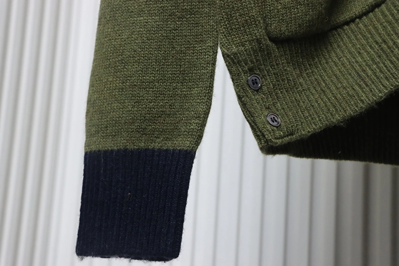 TB Colorblock Wool Cardigan