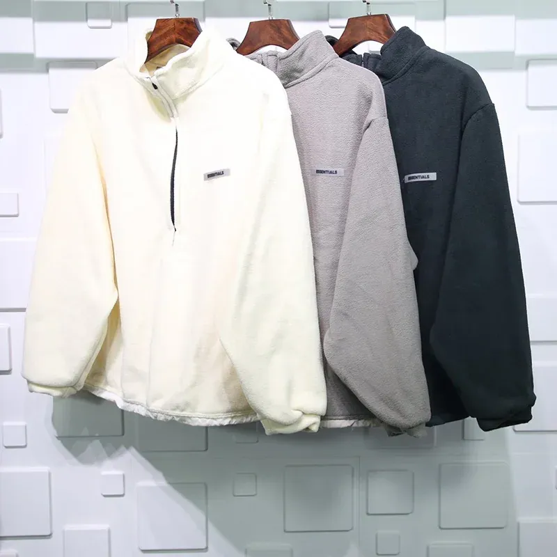 FEAR OF GOD ESSENTIALS POLAR FLEECE HALF-ZIP SWEATER REPLICA