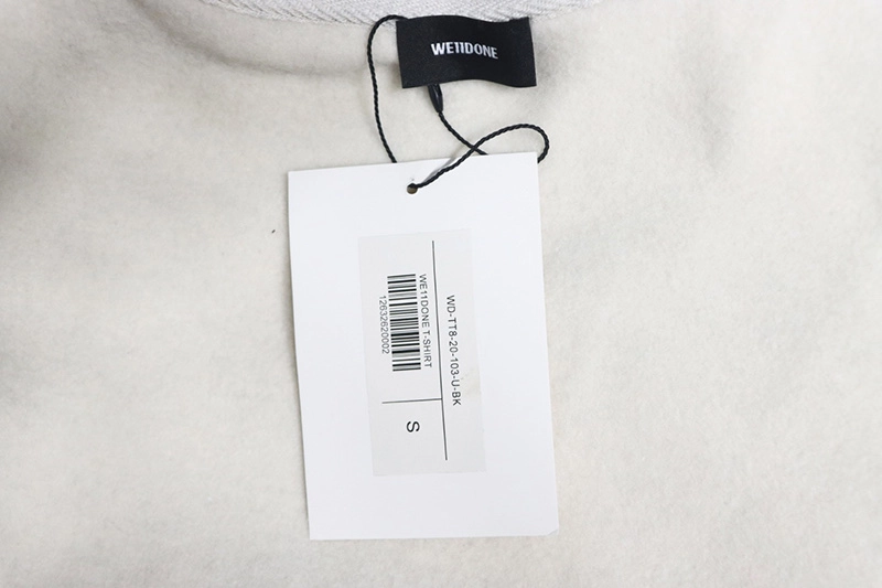 WE11 DONE Shopping Bag Print Sweatshirt