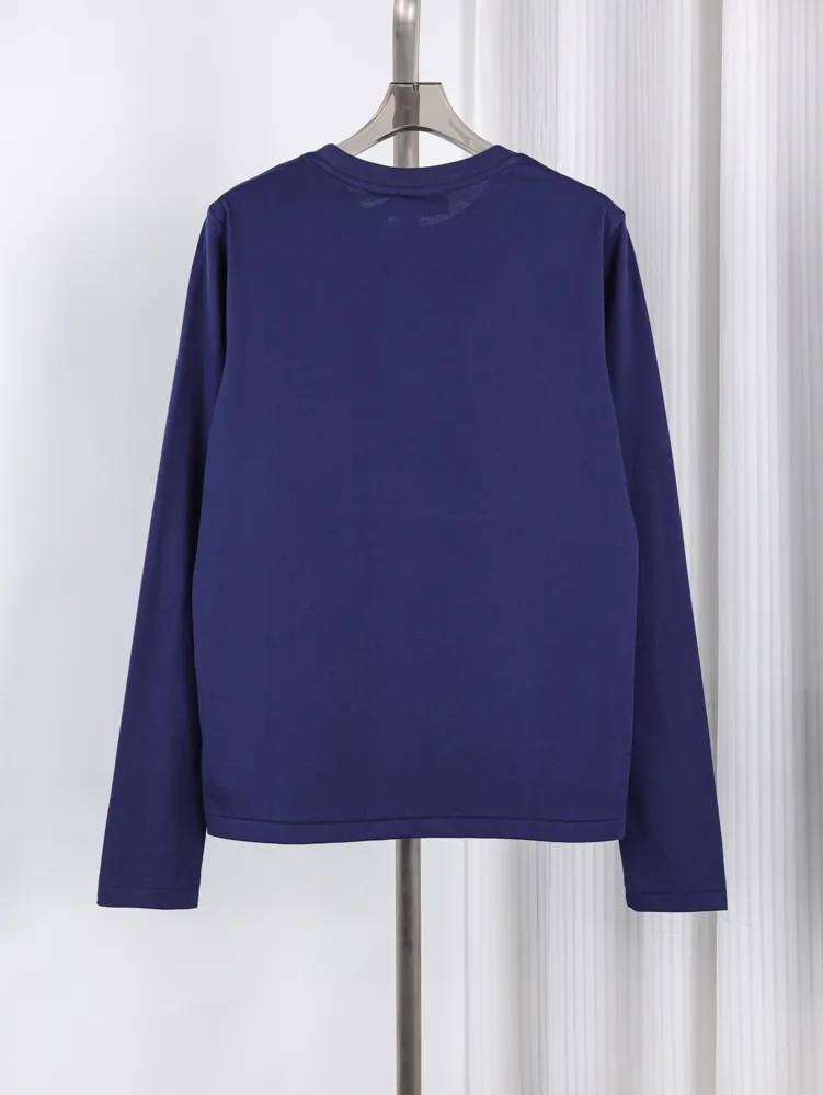 RL Pony Cotton Long Sleeve Crewneck T-Shirt