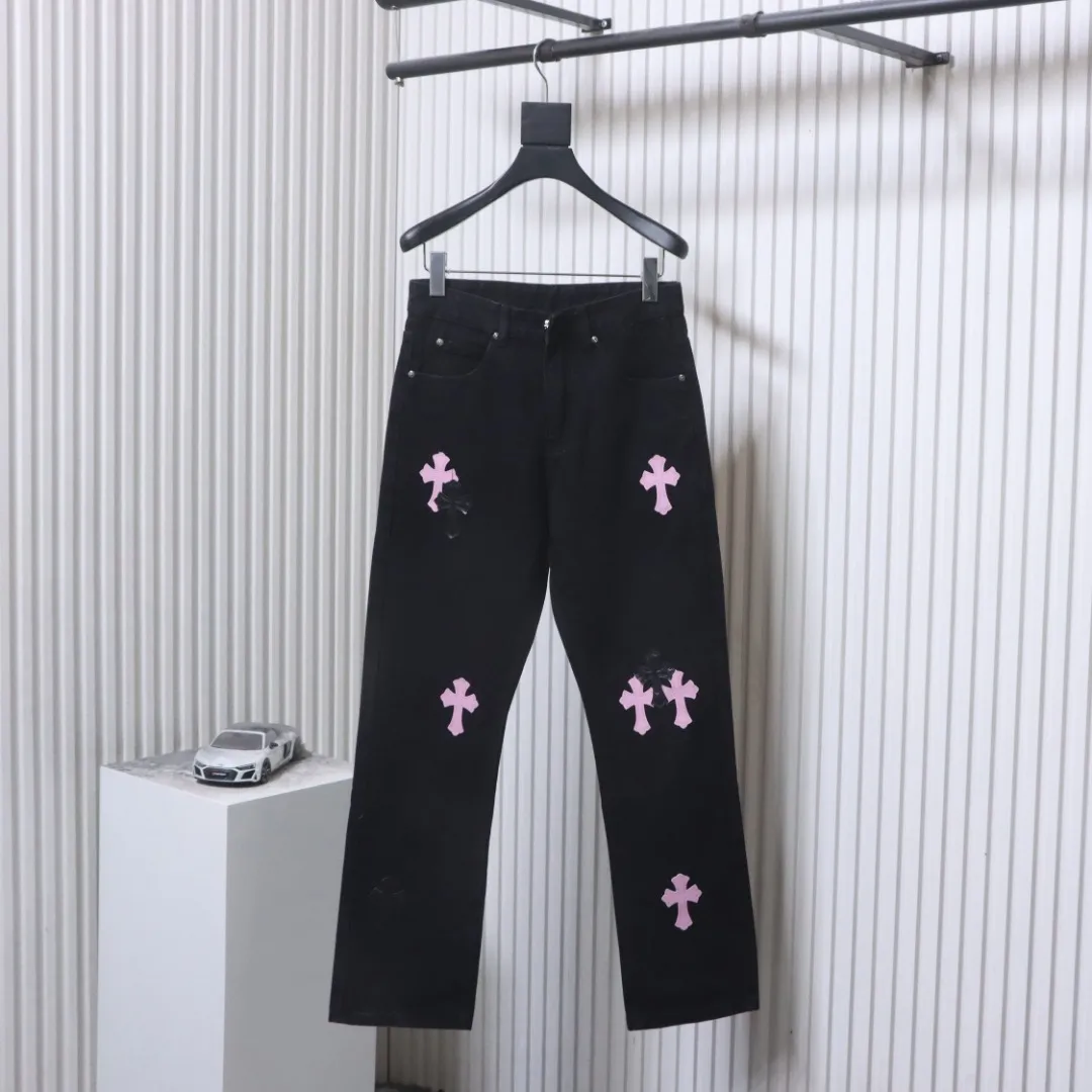 CH Sanskrit Cross Patch Straight-Leg Jeans