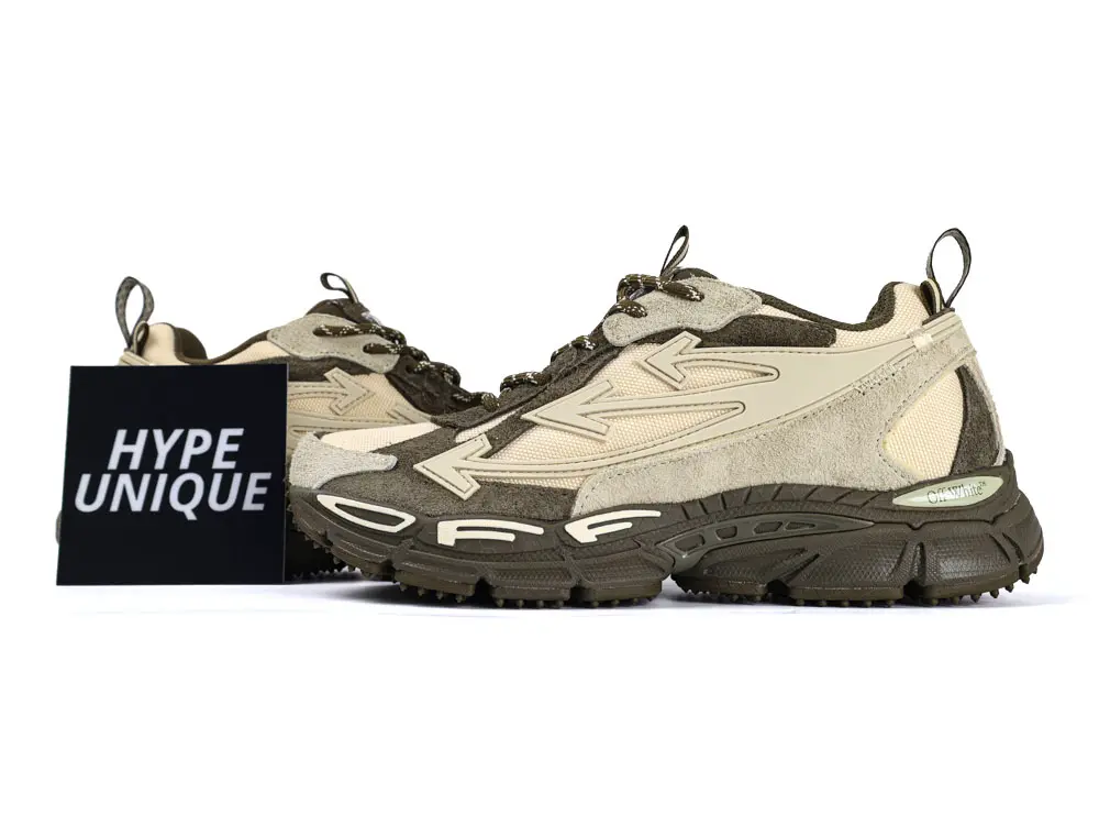 Off-White Ow Be Right Back Suede Forest Green/ Sand