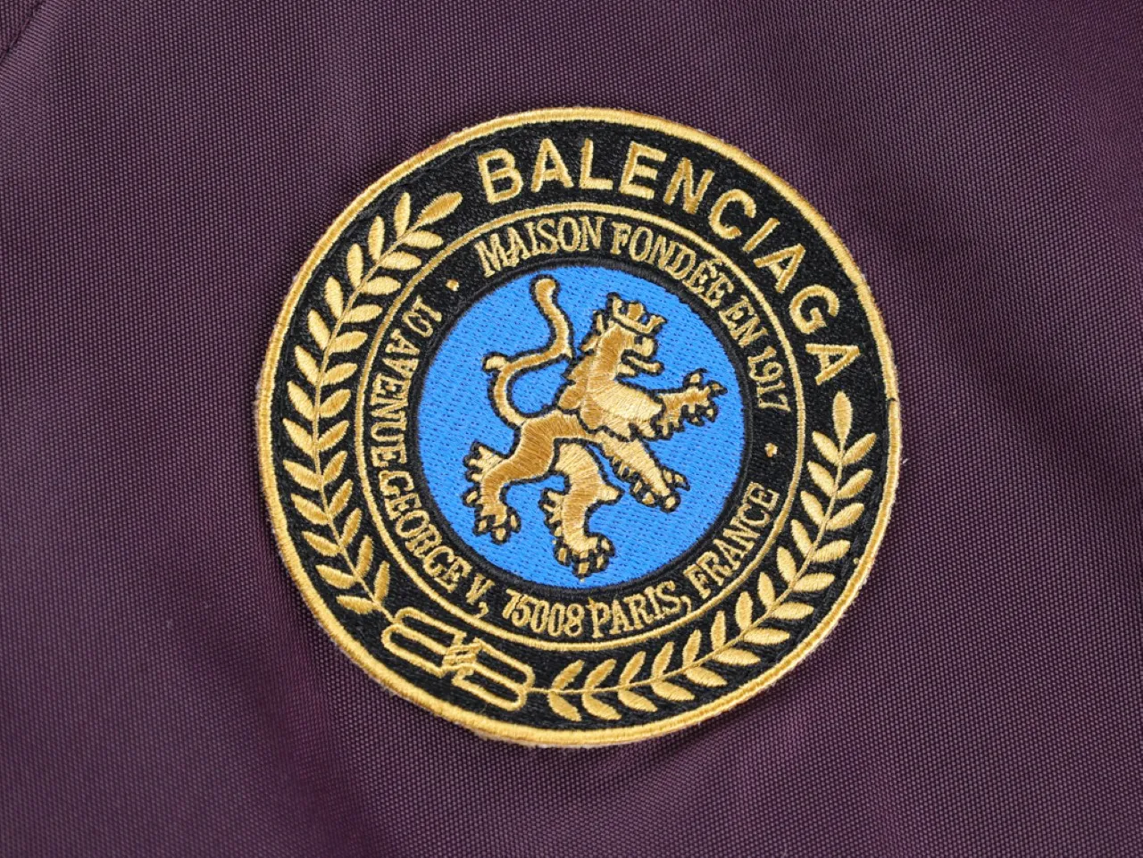 Manchester Lion Patch Bomber Jacket