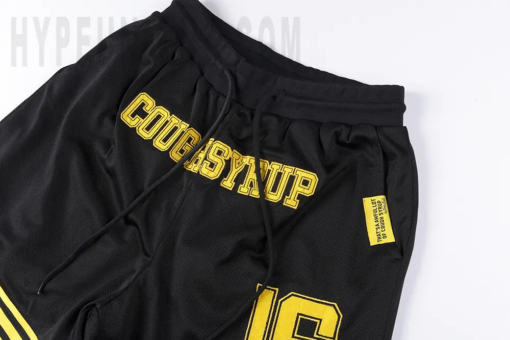 the back yellow logo