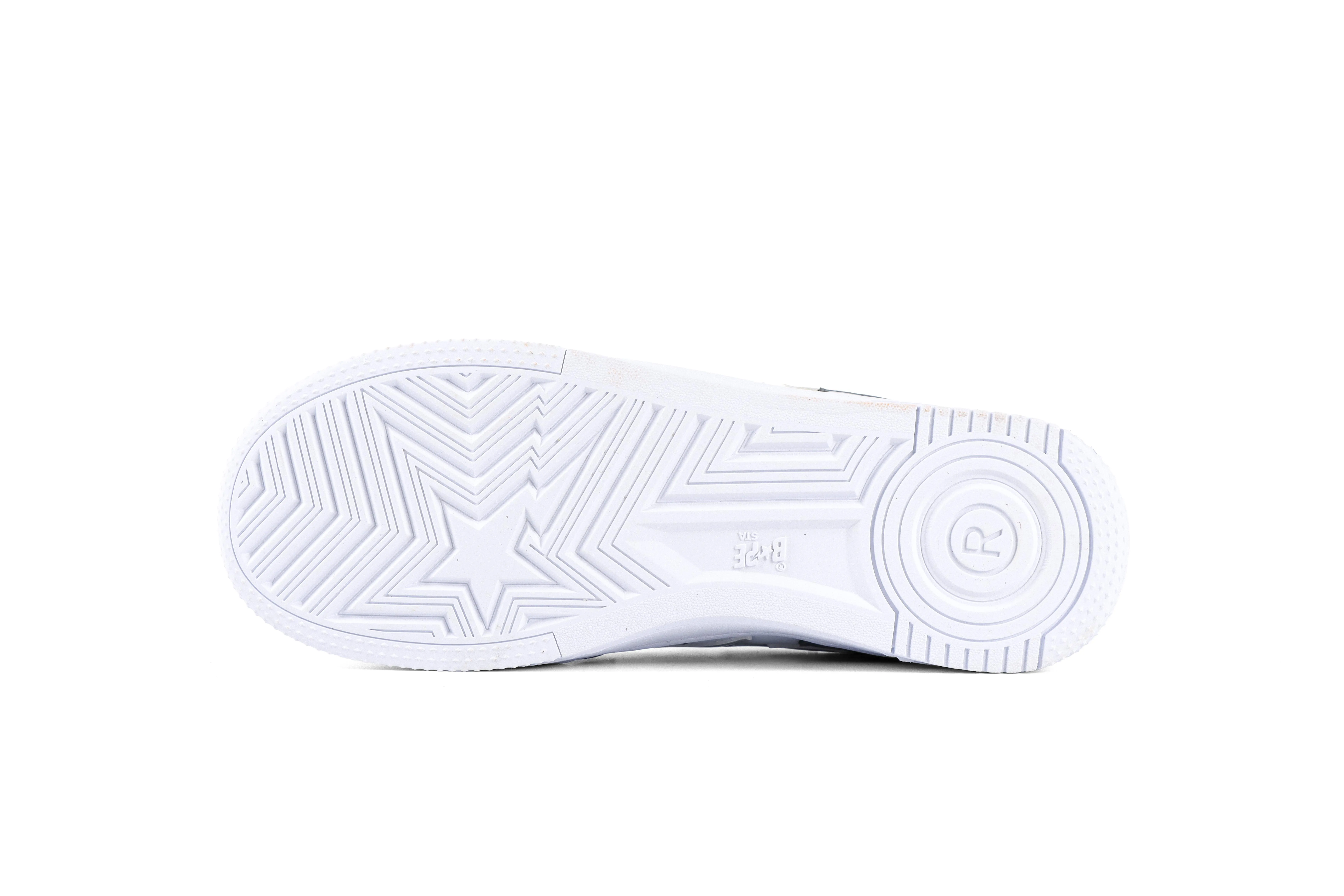 BAPE STA ICON #2 Patent Leather Sneakers “Grey”
