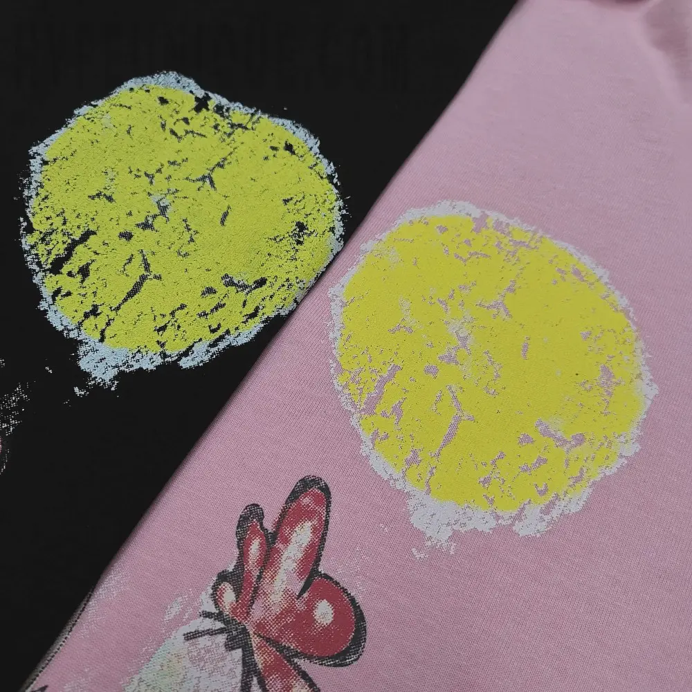 Printed graphic on the front of the garment