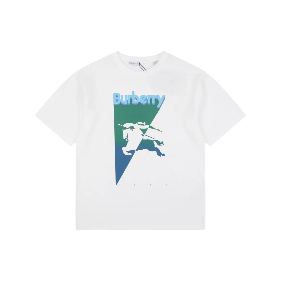 Gradient Equestrian T-Shirt Color White